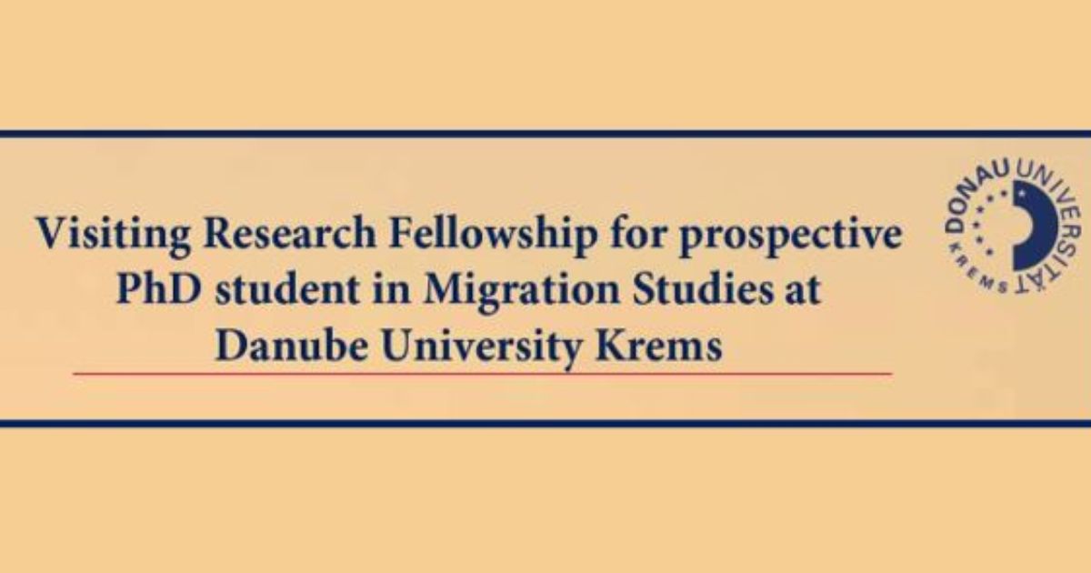 Visiting Research Fellowship for prospective PhD student in Migration